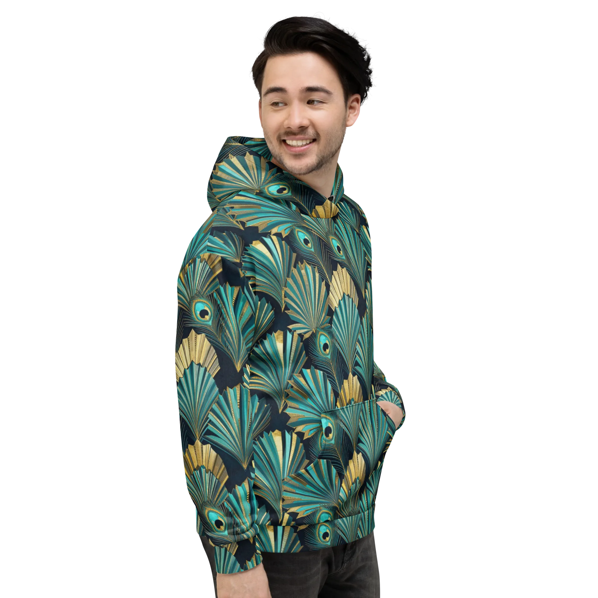 Art Deco Flight on Hoodie — Right
