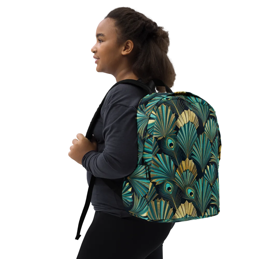 Art Deco Flight on Minimalist Backpack — Right Front