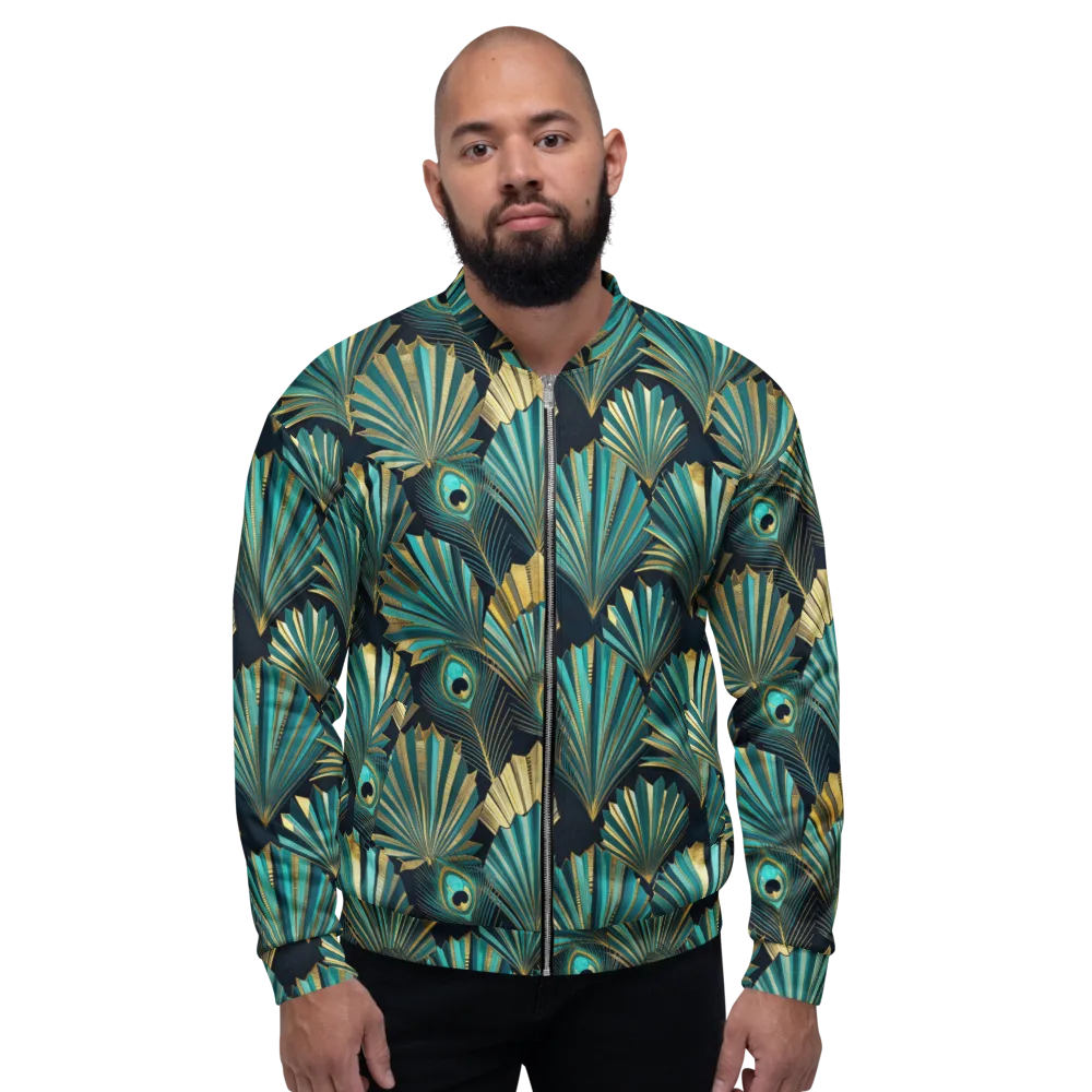 Art Deco Flight on Bomber Jacket — Front
