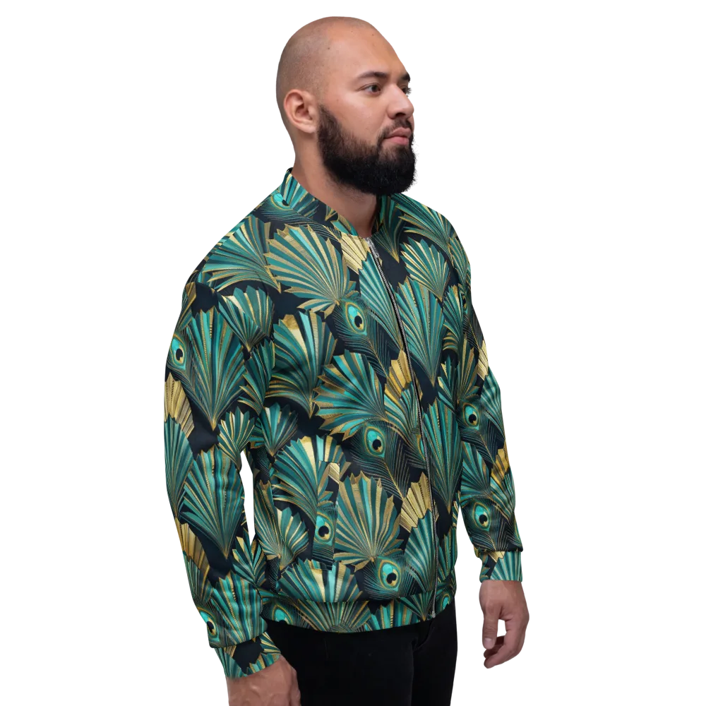 Art Deco Flight on Bomber Jacket — Right