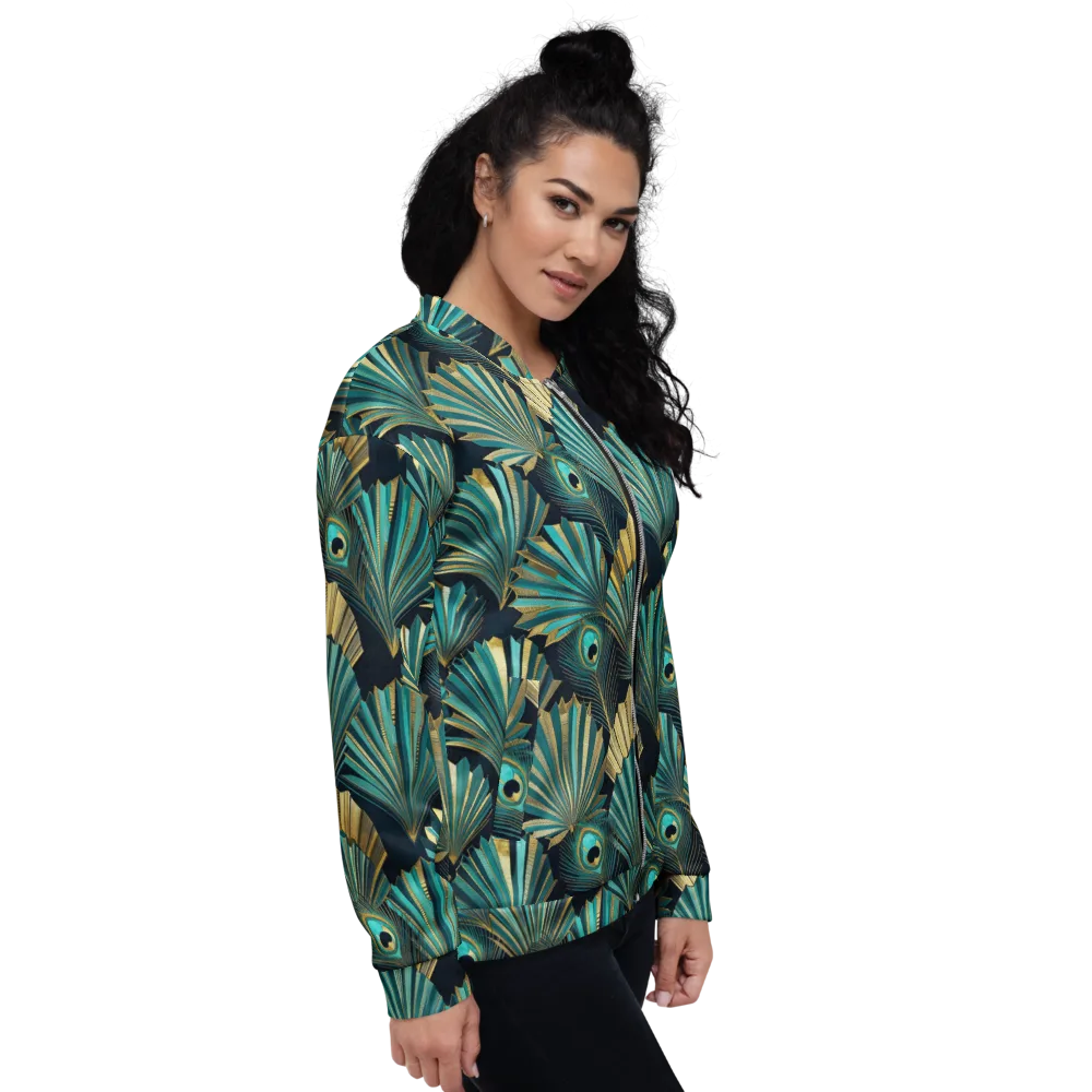 Art Deco Flight on Bomber Jacket — Right