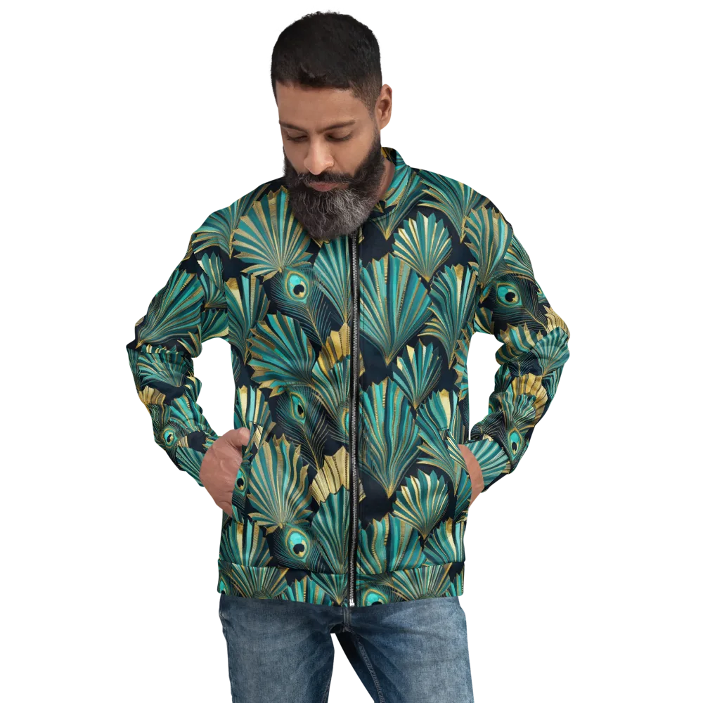 Art Deco Flight on Bomber Jacket — Front
