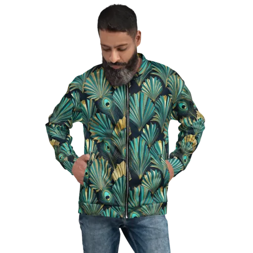 Art Deco Flight on a Bomber Jacket