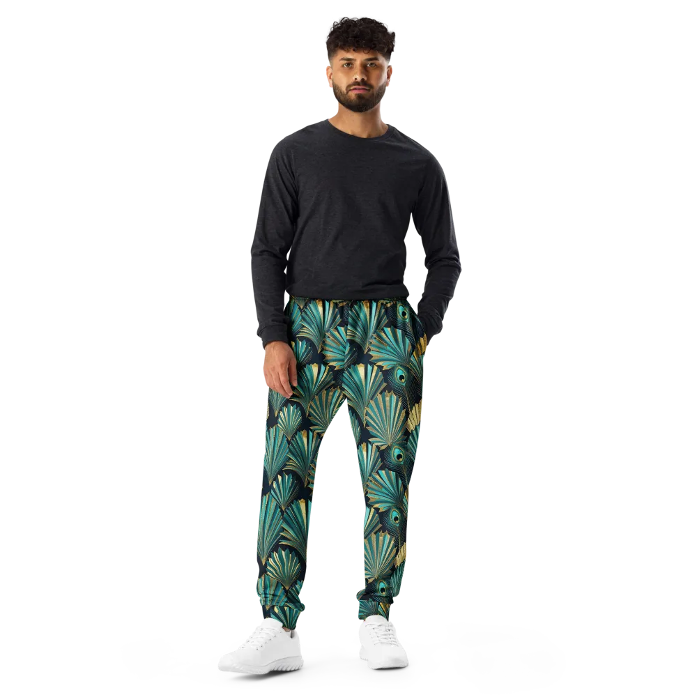 Art Deco Flight on Men's Joggers — Front