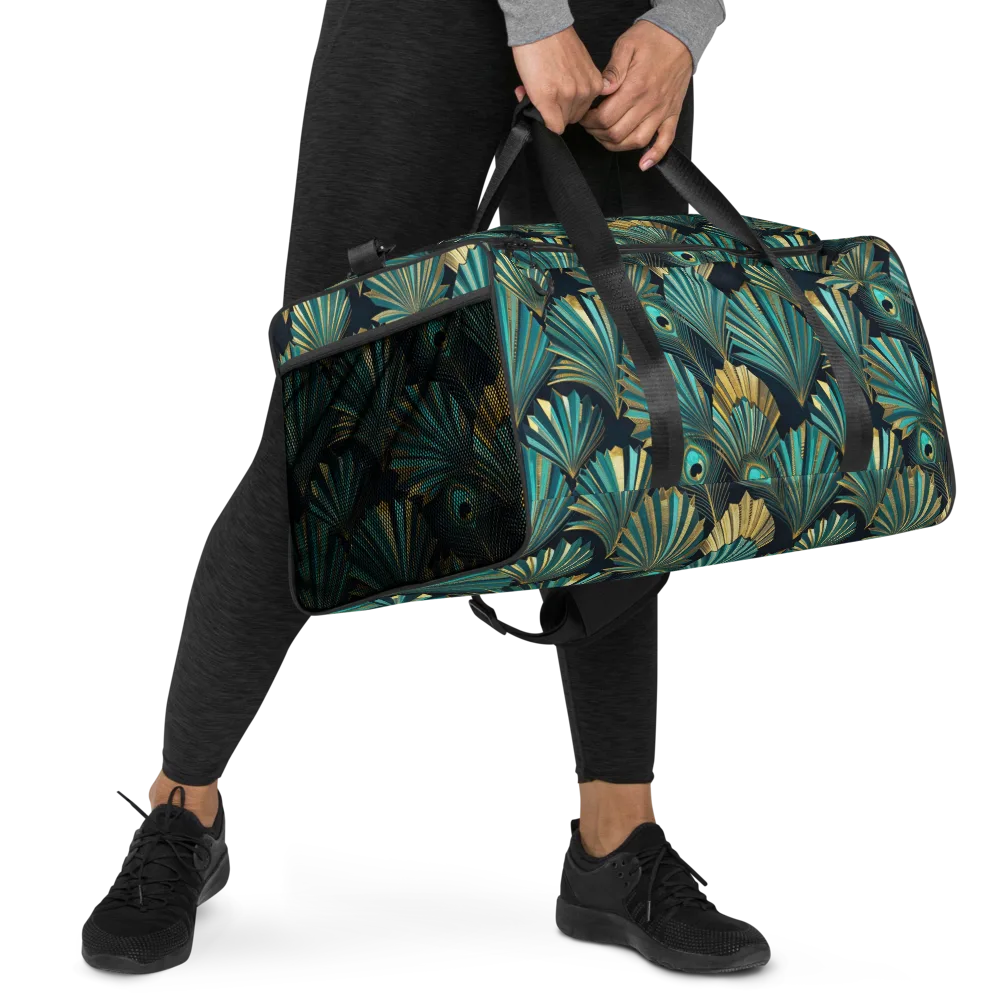 Art Deco Flight on Duffle Bag — Right Front