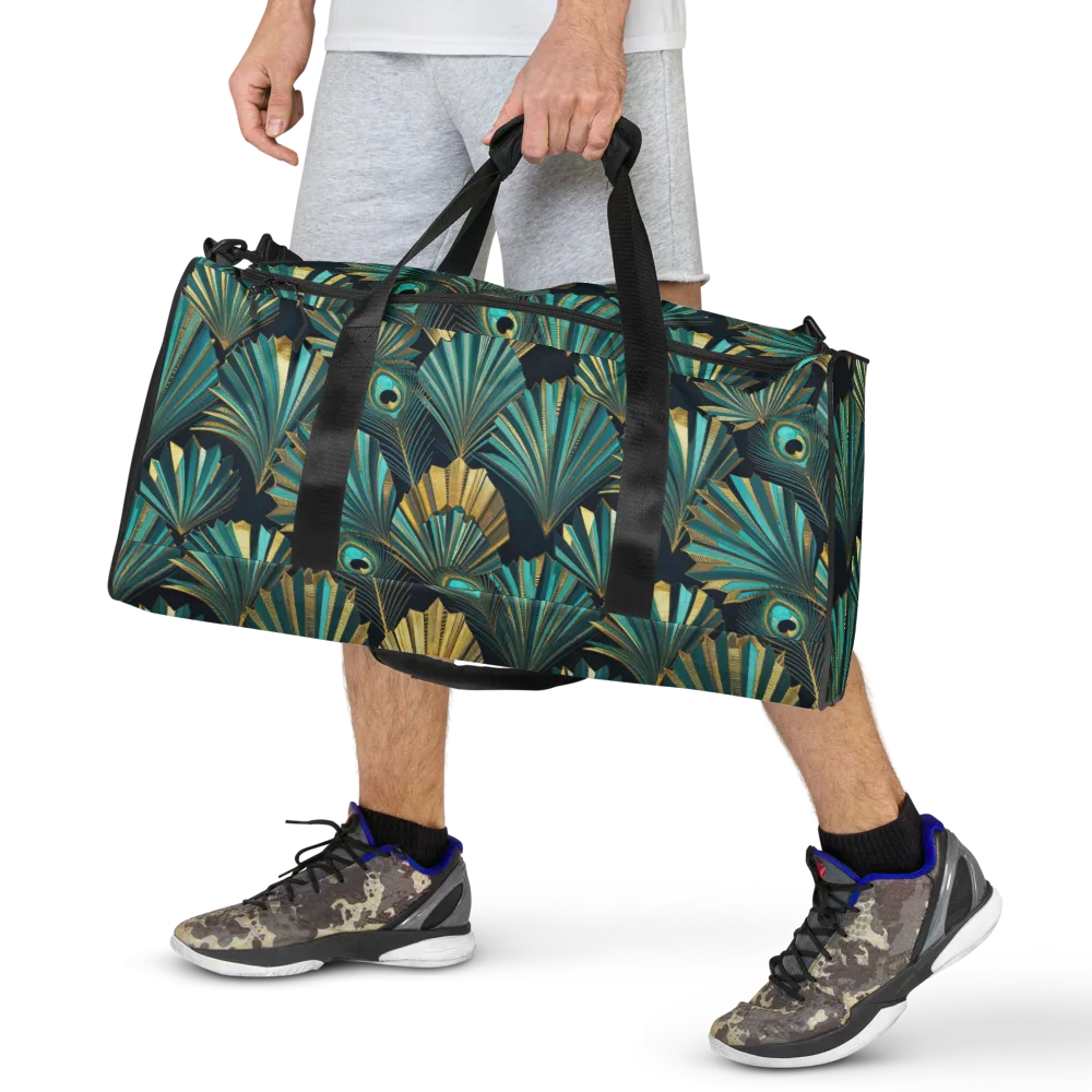 Art Deco Flight on Duffle Bag — Front