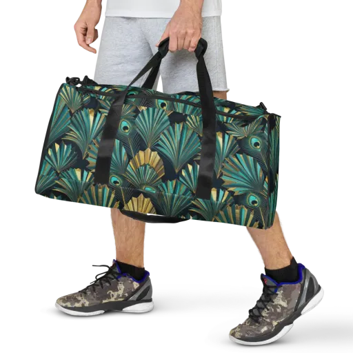 Art Deco Flight on a Duffle Bag