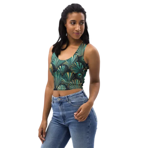 Art Deco Flight on a Crop Top