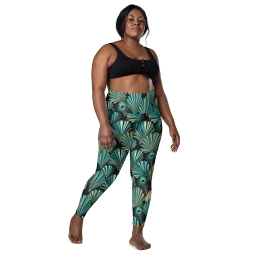 Art Deco Flight on a Leggings with Pockets