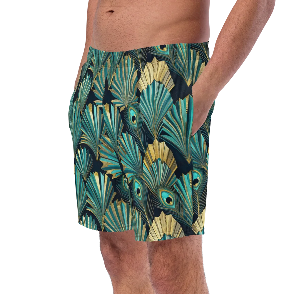 Art Deco Flight on Swim Trunks — Left Front