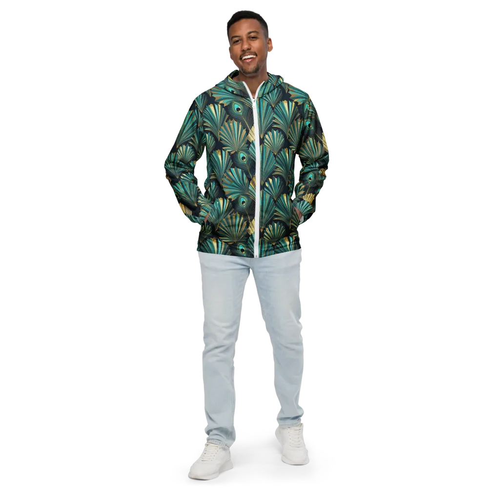 Art Deco Flight on Men's Windbreaker — Front