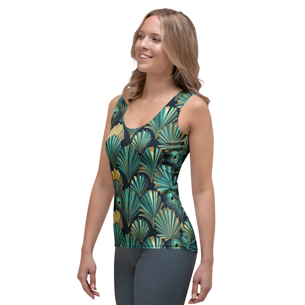 Art Deco Flight on Women's Tank Top — Left Front