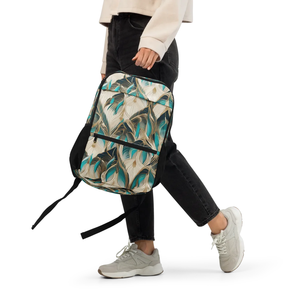 Peacock Botanica on Utility Backpack — Front
