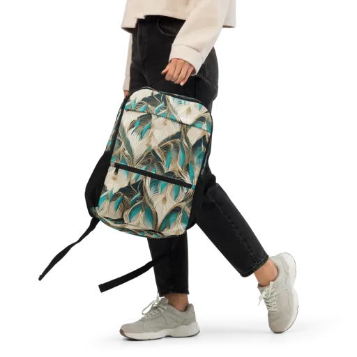 Peacock Botanica on a Utility Backpack
