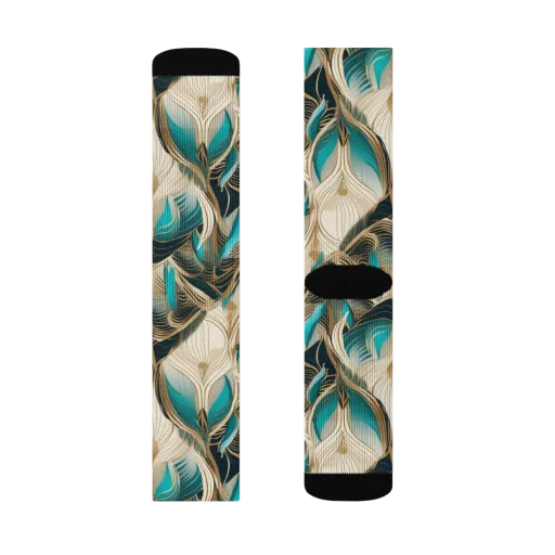 Peacock Botanica on a Socks