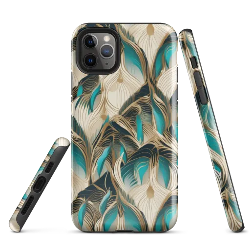 Peacock Botanica on a Tough Case for iPhone®