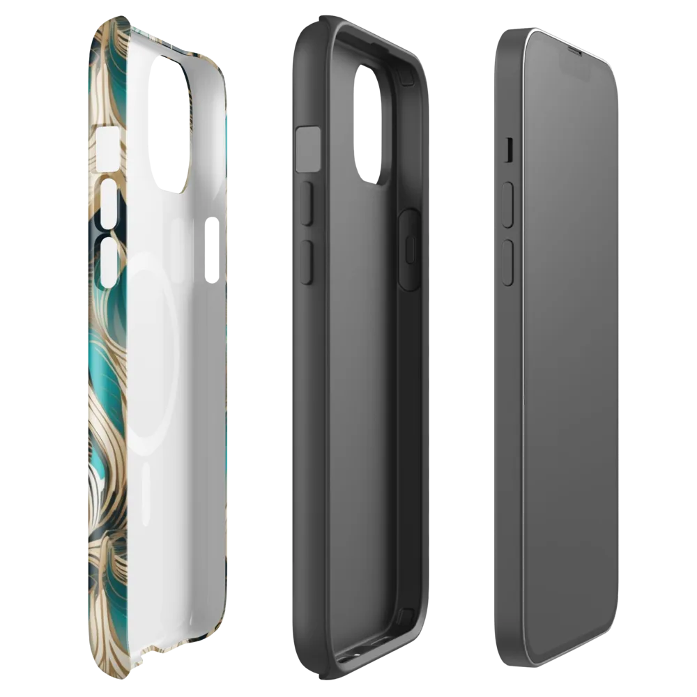 Peacock Botanica on MagSafe Tough Case for iPhone® — Front