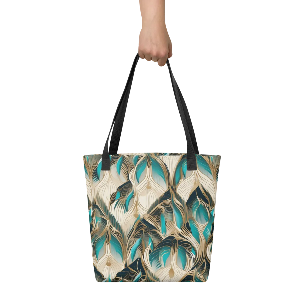 Peacock Botanica on Tote Bag — Front
