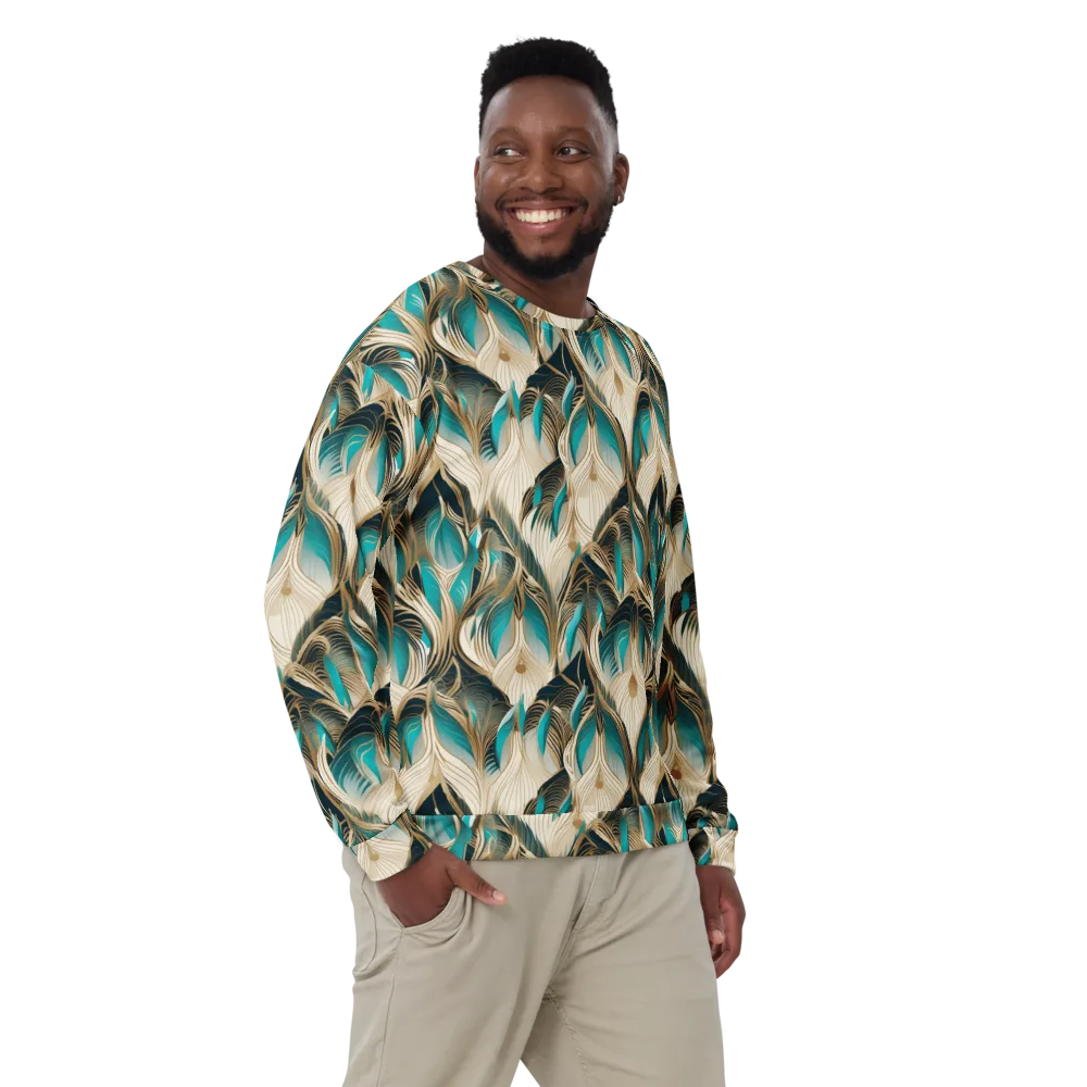 Peacock Botanica on Sweatshirt — Front