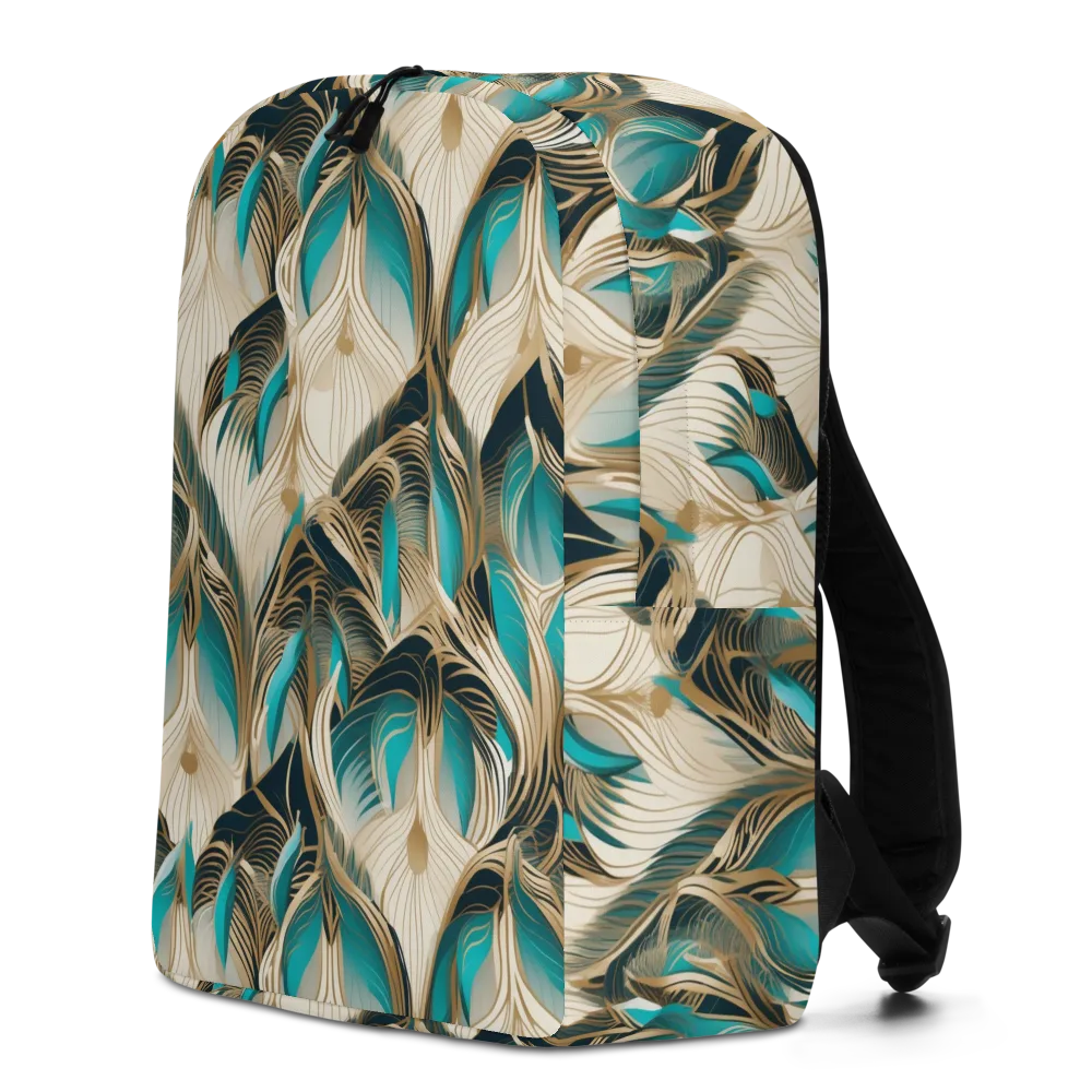 Peacock Botanica on Minimalist Backpack — Left