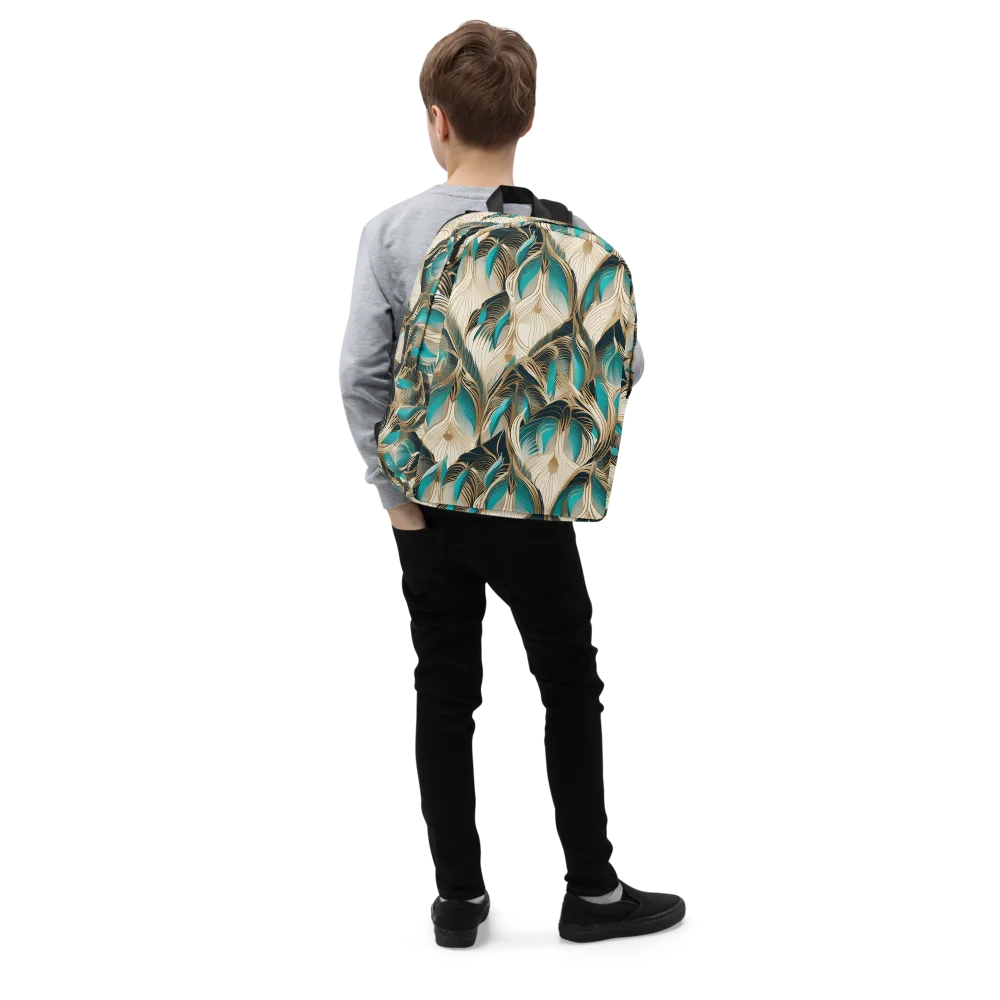 Peacock Botanica on Minimalist Backpack — Right Front