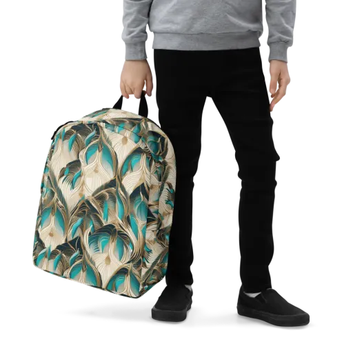 Peacock Botanica on a Minimalist Backpack