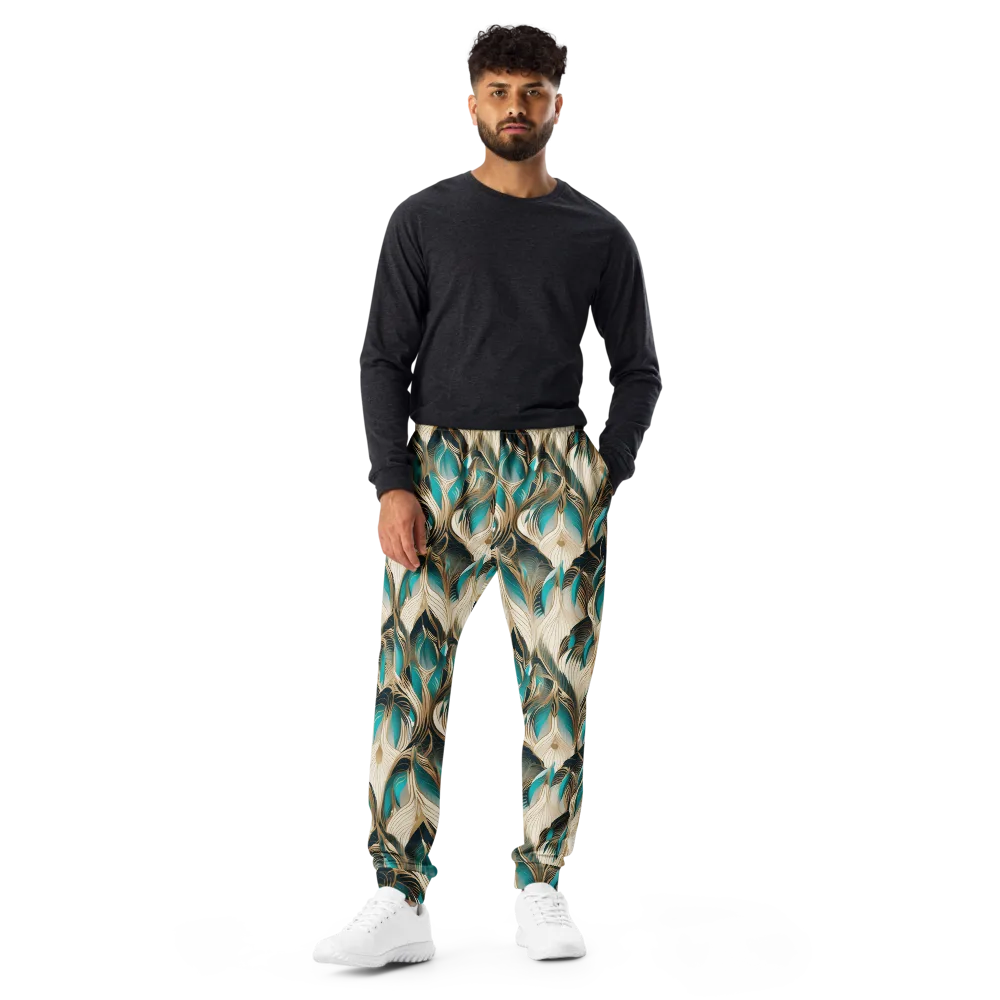 Peacock Botanica on Men's Joggers — Front