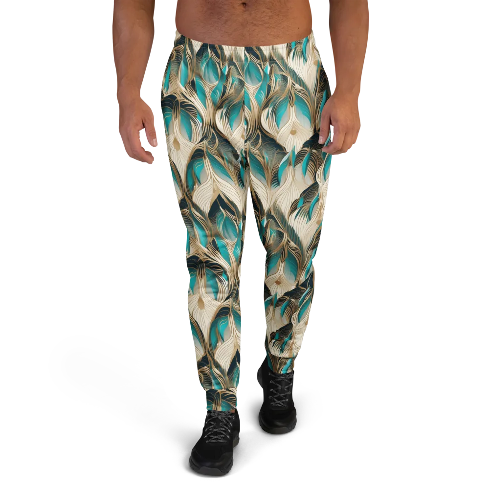 Peacock Botanica on Men's Joggers — Front