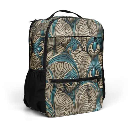 Turquoise Filigree on a Utility Backpack