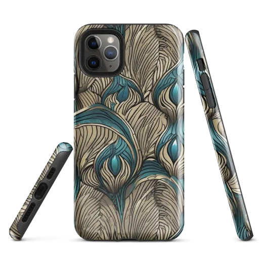 Turquoise Filigree on a Tough Case for iPhone®