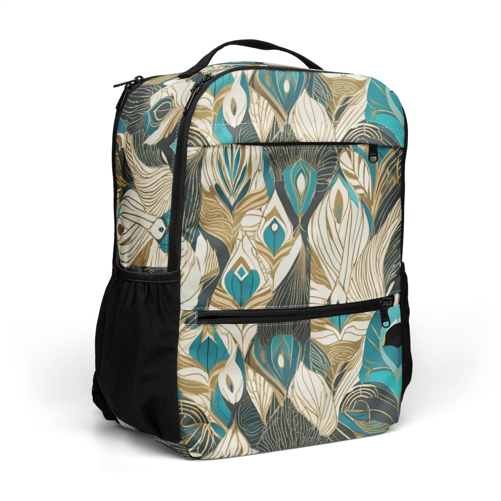 Turquoise Talisman on Utility Backpack — Right Front