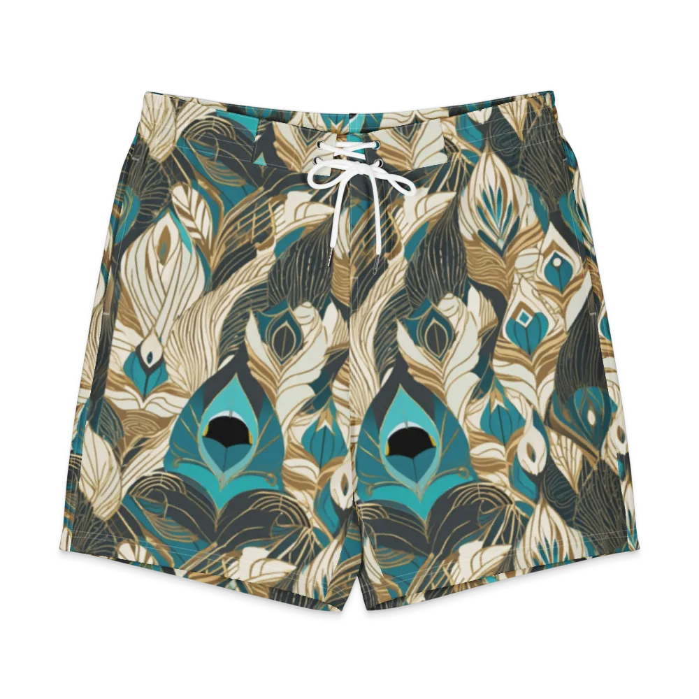 Turquoise Talisman on Men's Board Shorts — Front