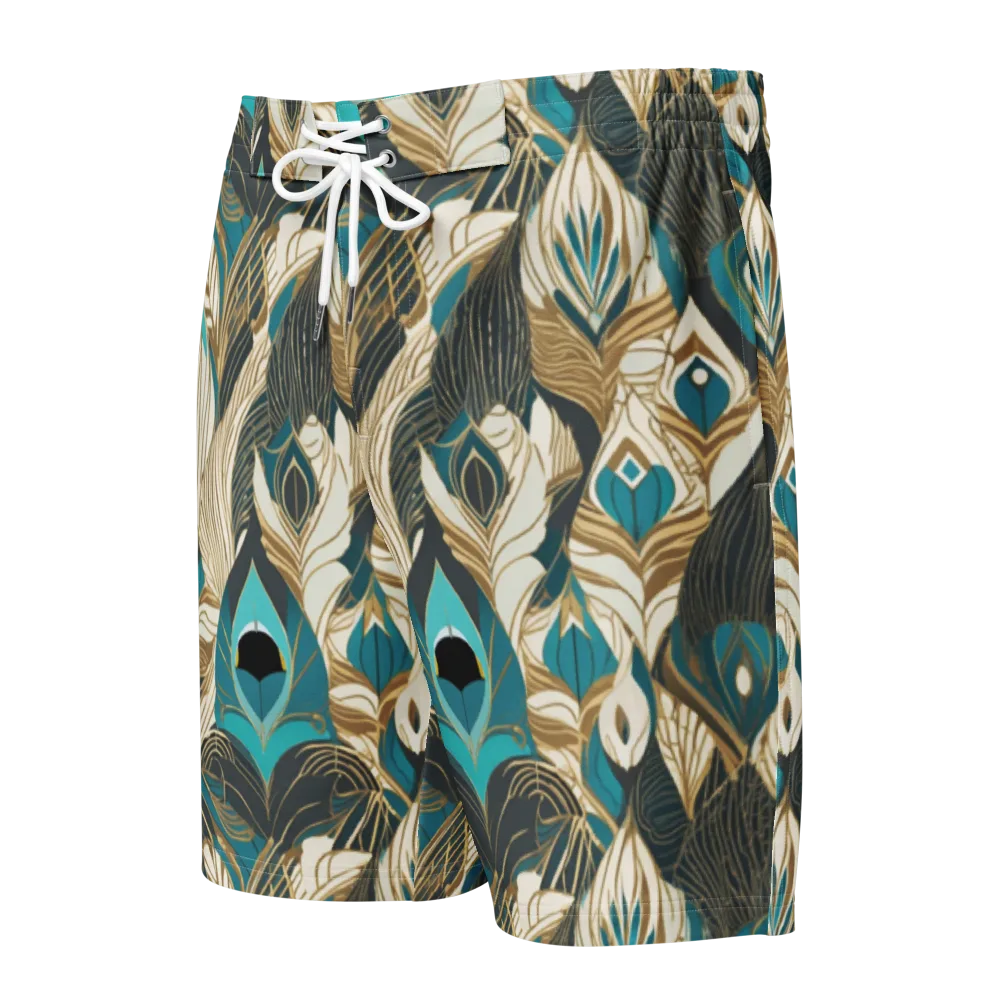 Turquoise Talisman on Men's Board Shorts — Front