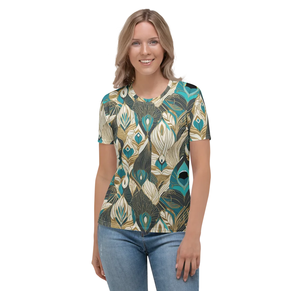 Turquoise Talisman on Women's Crew Neck T-Shirt — Front