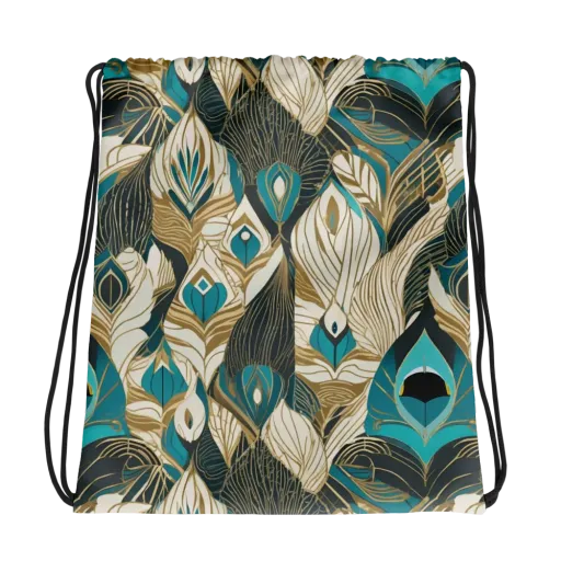Turquoise Talisman on a Drawstring Bag