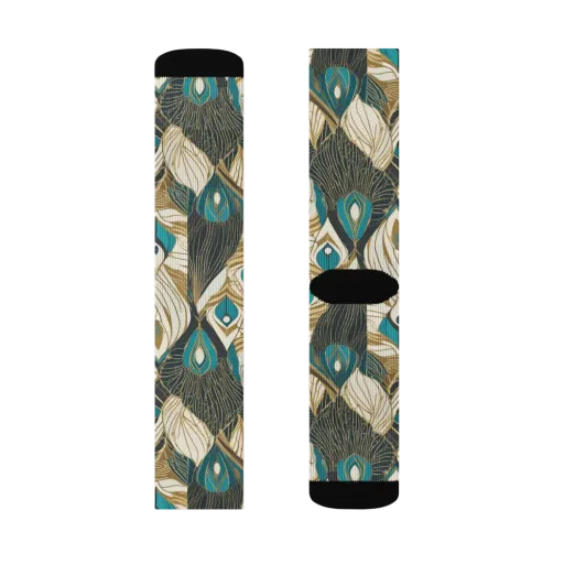 Turquoise Talisman on a Socks