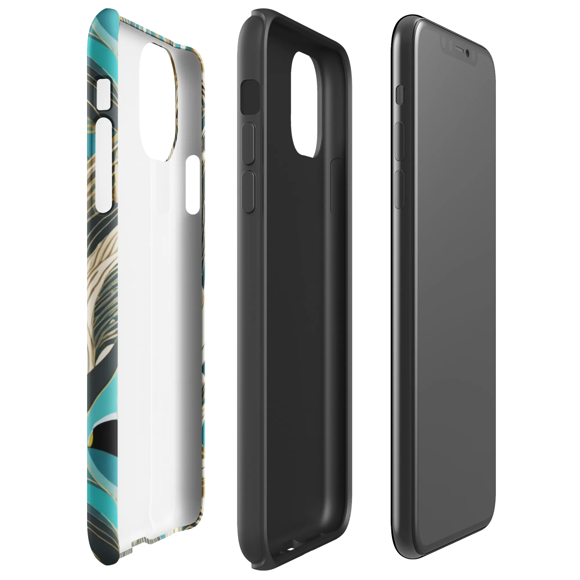 Turquoise Talisman on Tough Case for iPhone® — Right