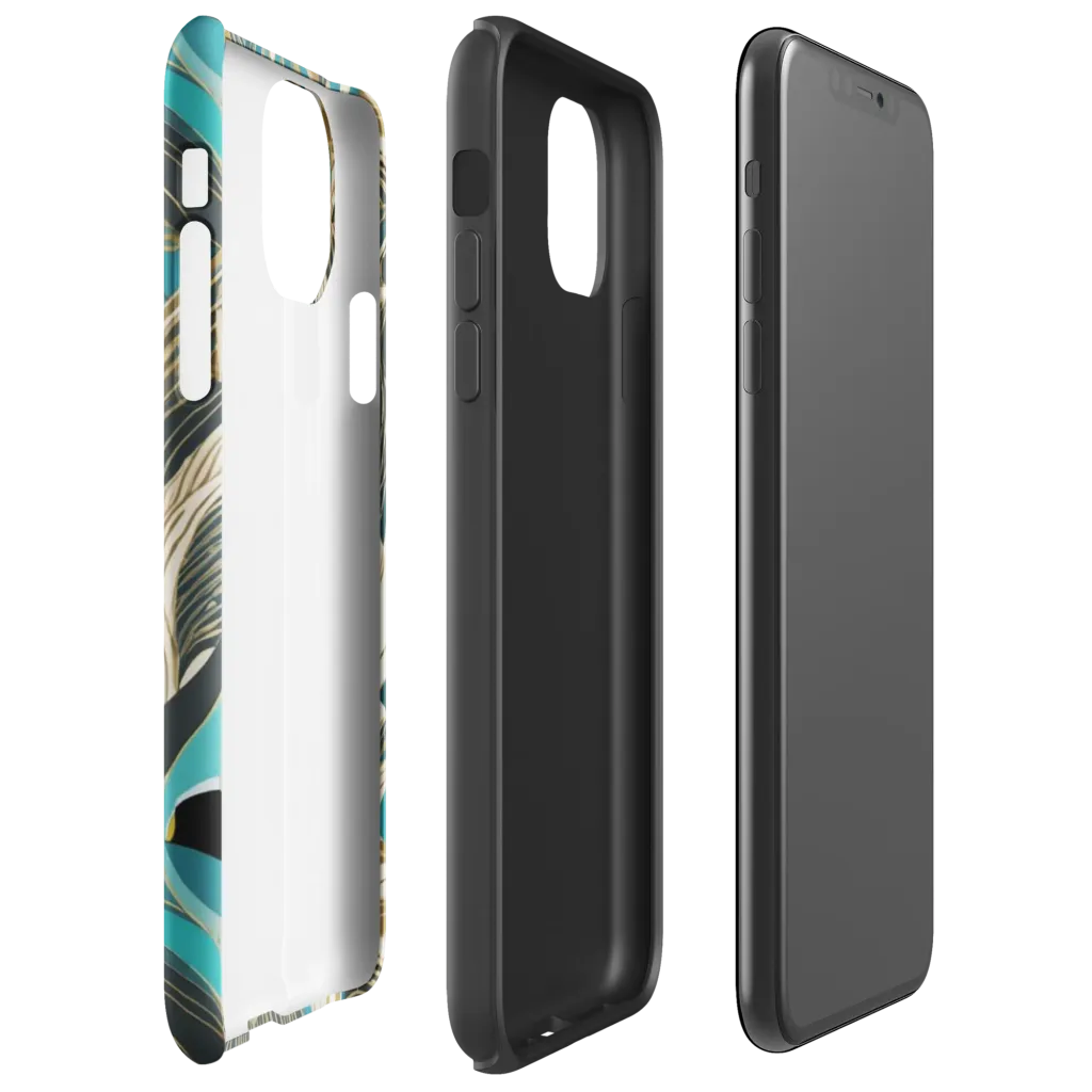 Turquoise Talisman on Tough Case for iPhone® — Right