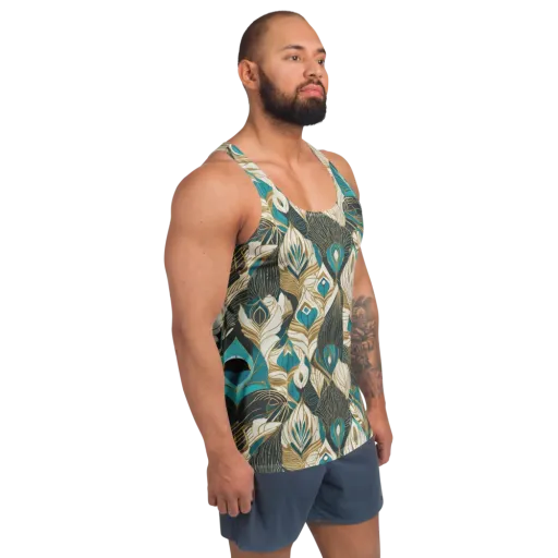 Turquoise Talisman on a Men's Tank Top