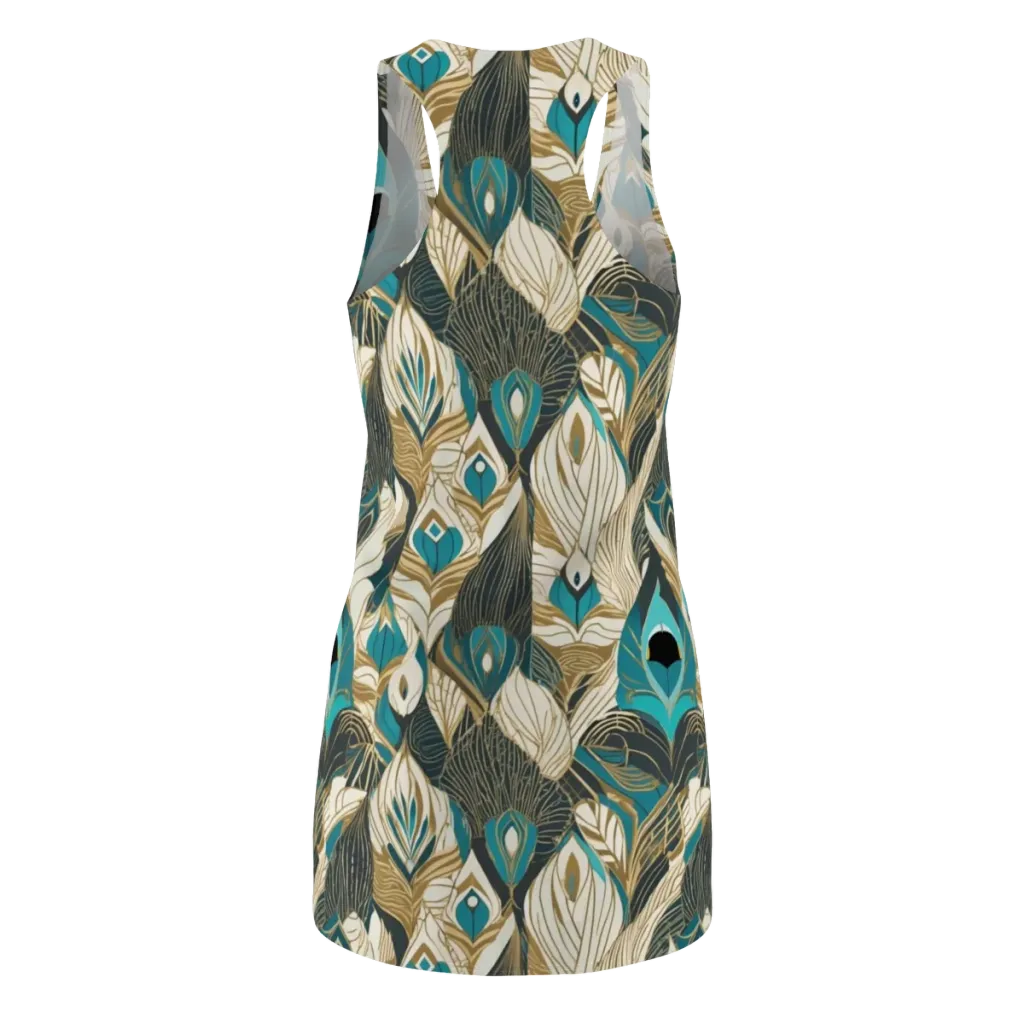 Turquoise Talisman on Racerback Dress — Back