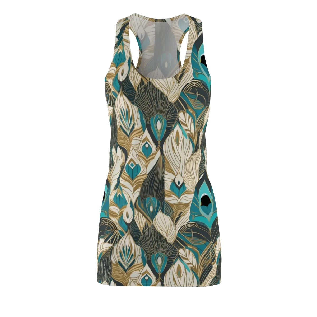 Turquoise Talisman on Racerback Dress — Front