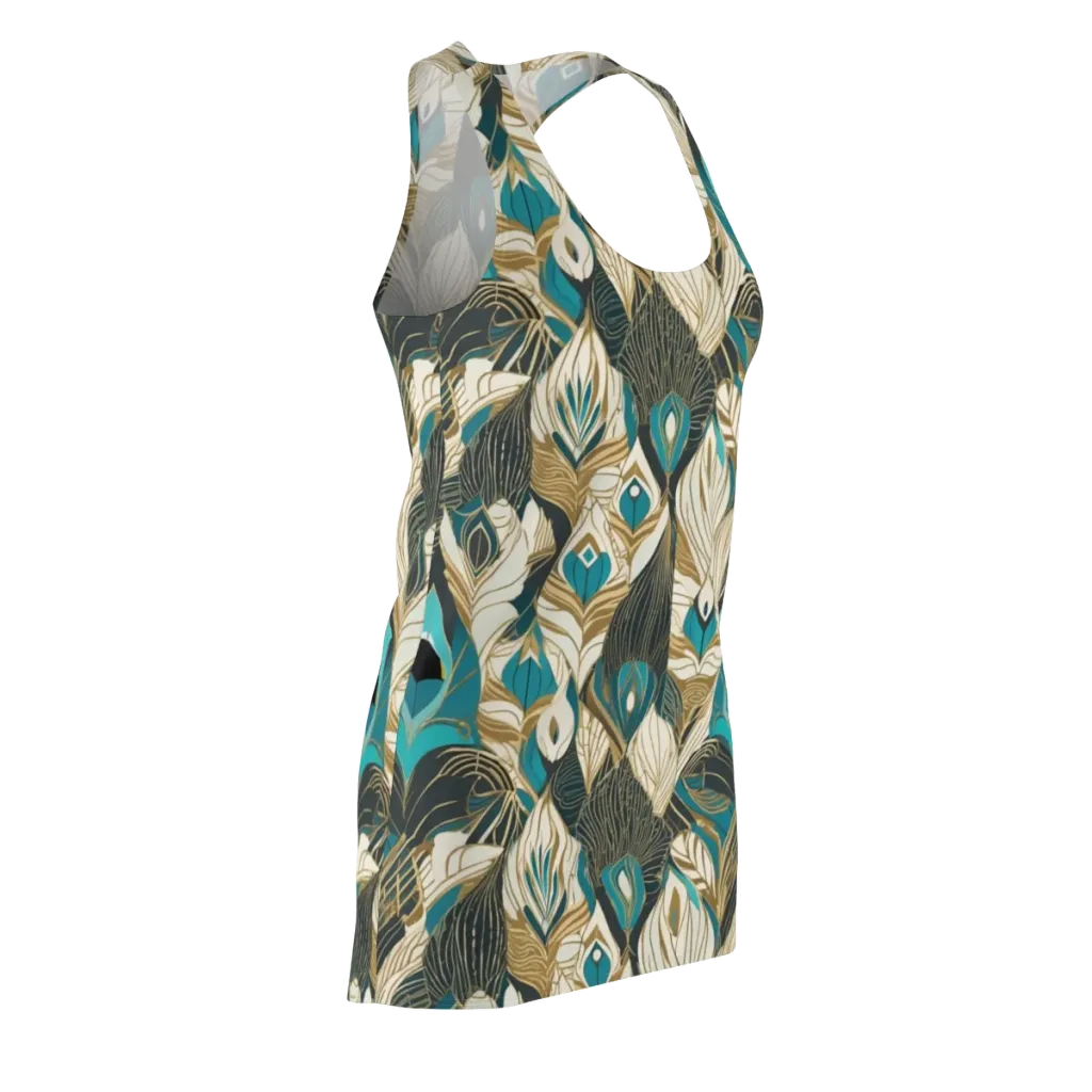 Turquoise Talisman on Racerback Dress — Front Side
