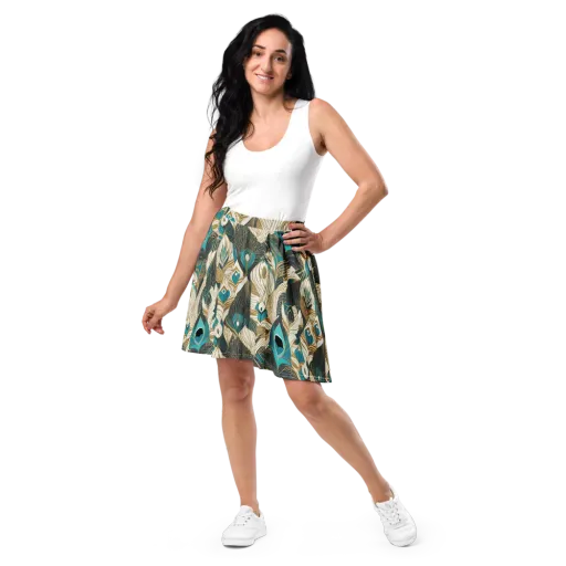 Turquoise Talisman on a Skater Skirt