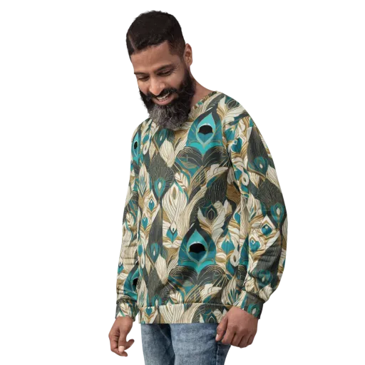 Turquoise Talisman on a Sweatshirt