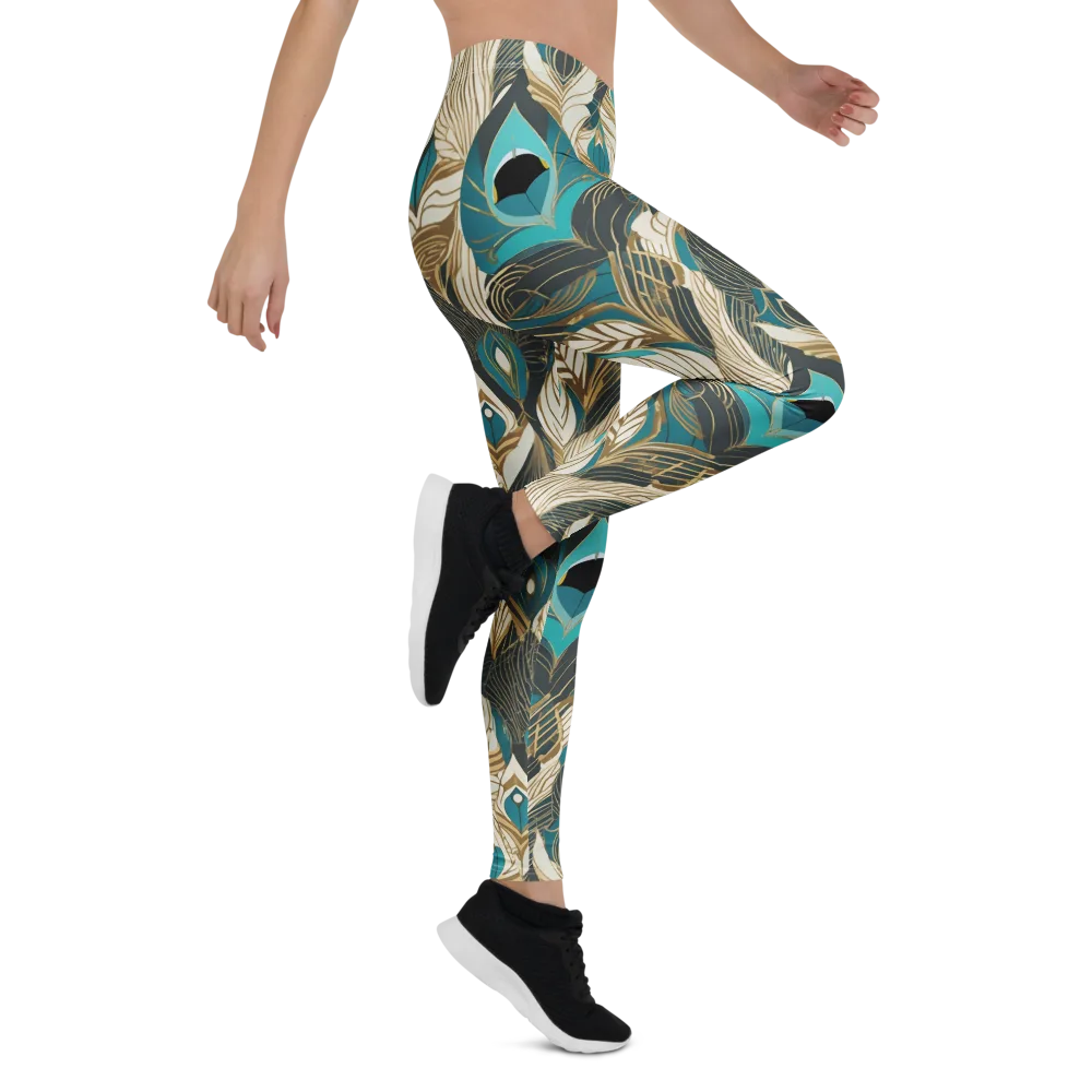 Turquoise Talisman on Leggings — Right