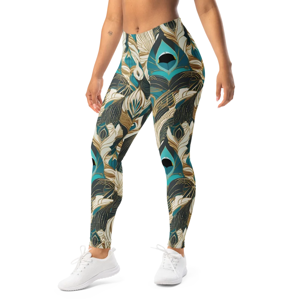 Turquoise Talisman on Leggings — Left Front
