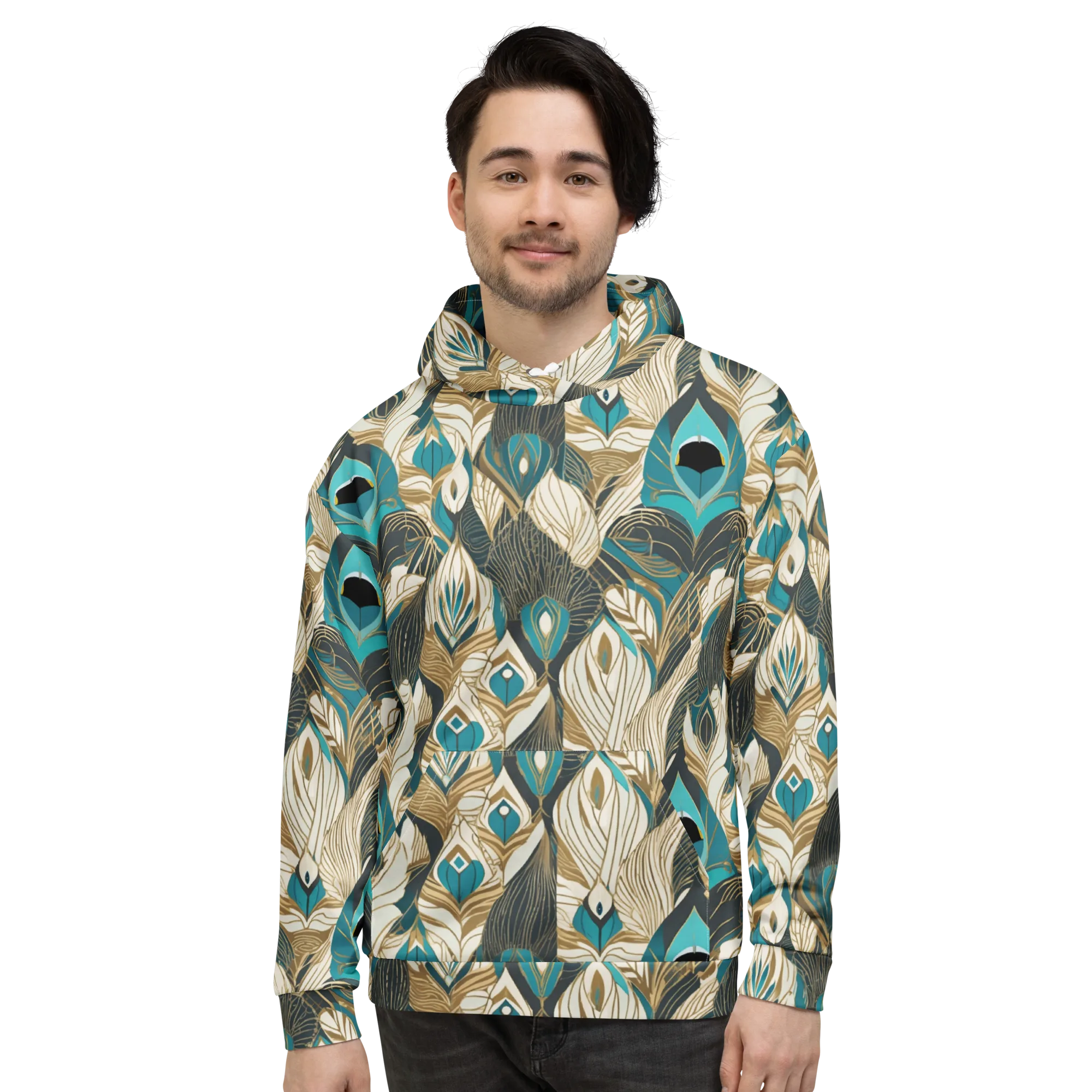 Turquoise Talisman on Hoodie — Front