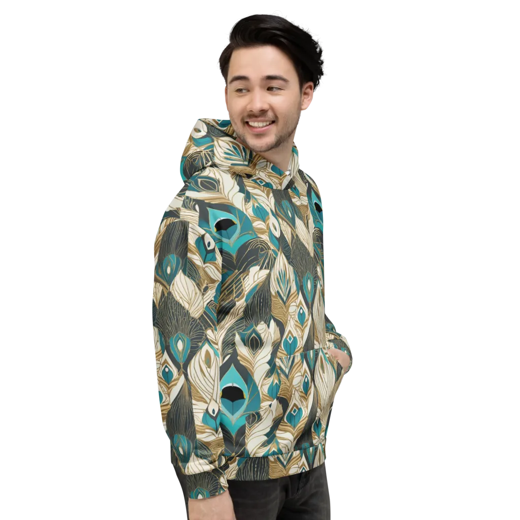 Turquoise Talisman on Hoodie — Right