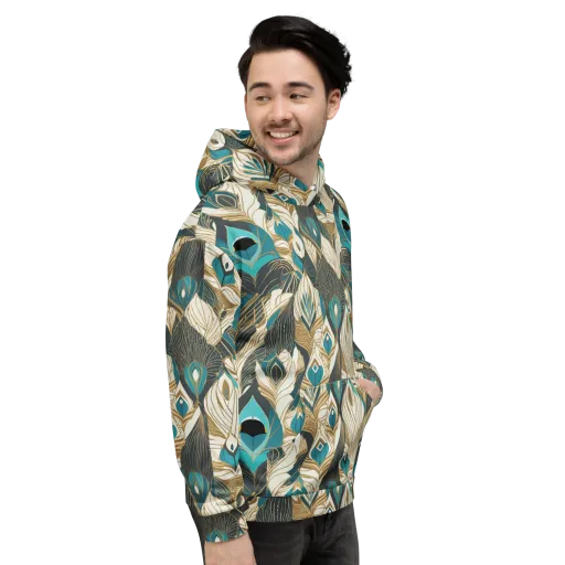 Turquoise Talisman on a Hoodie