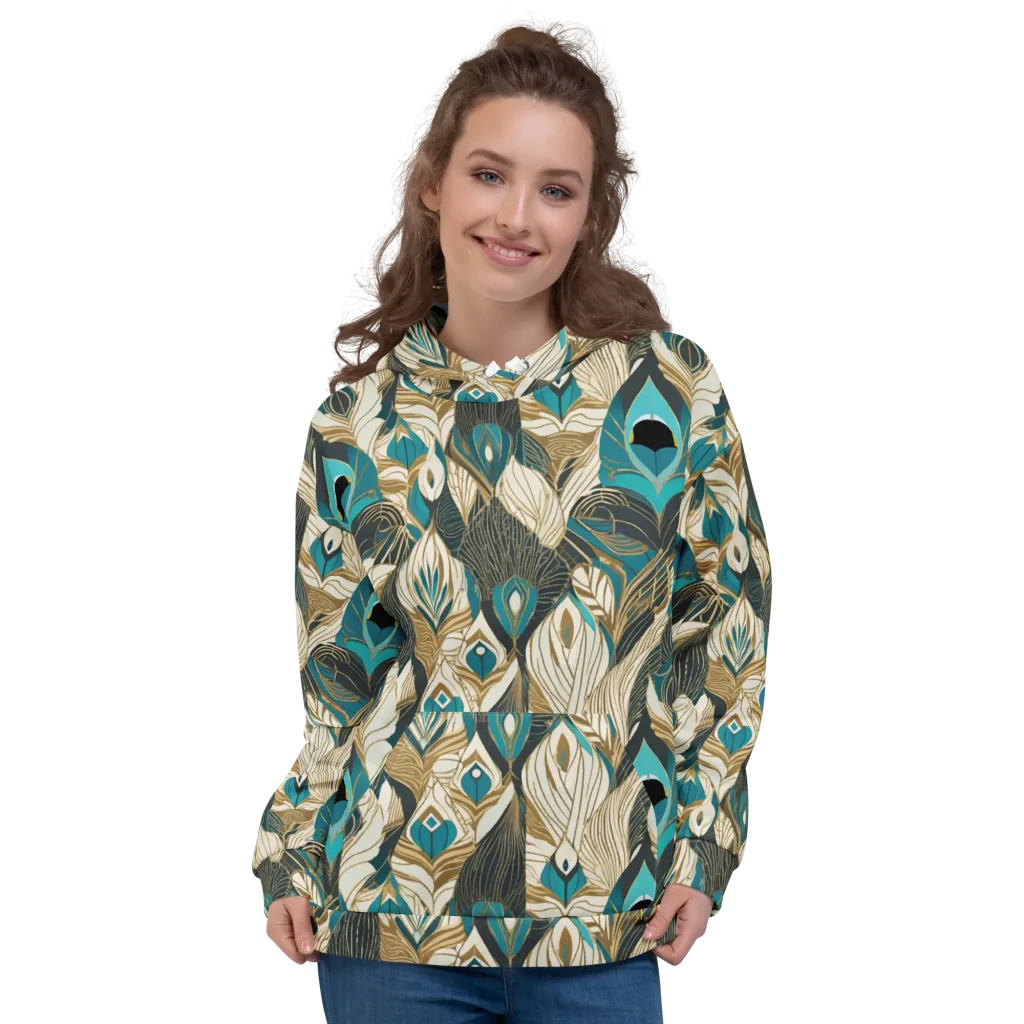 Turquoise Talisman on Hoodie — Front